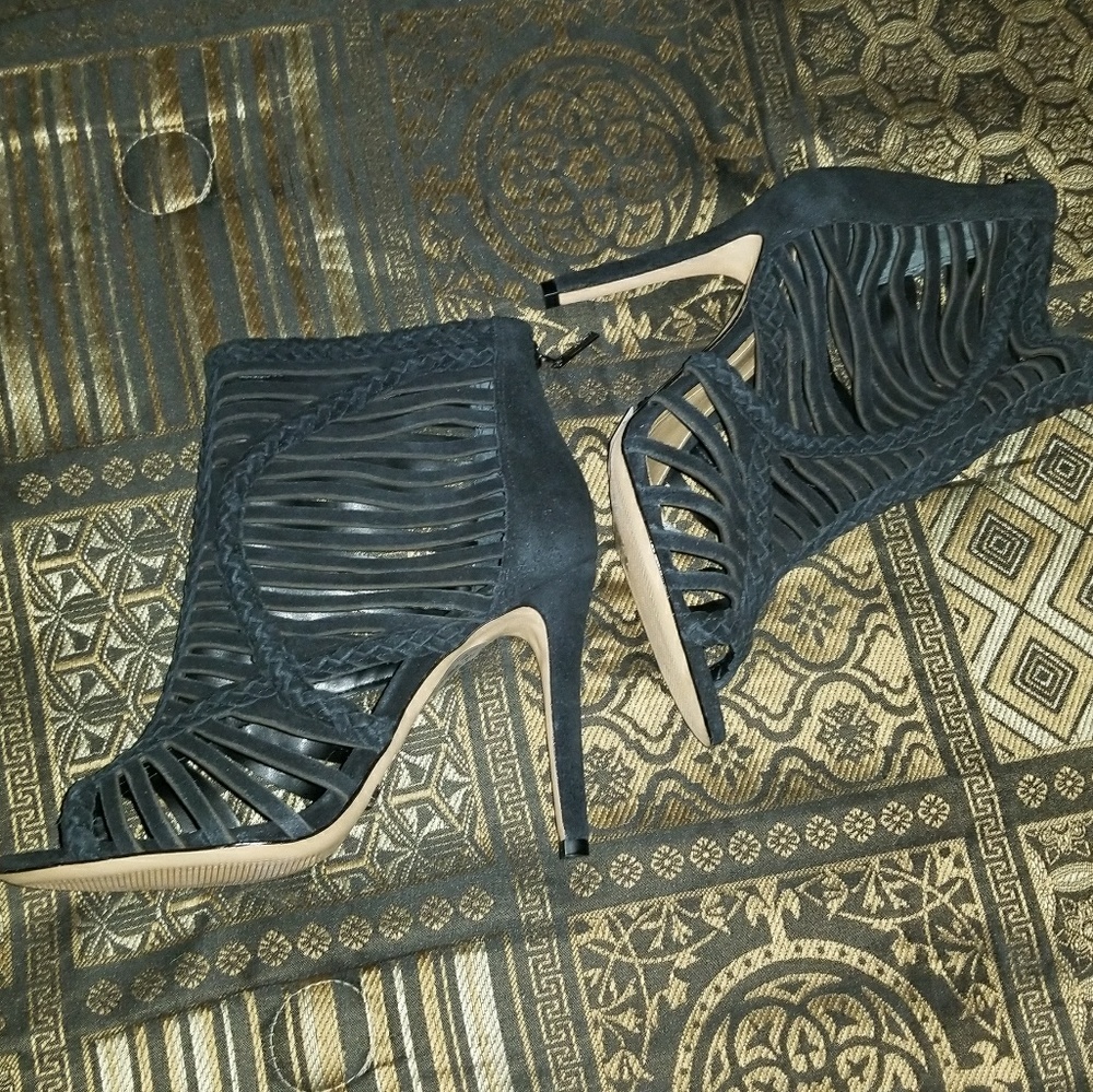 High heel sandal suede new